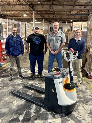 CAP receiving pallet truck with Bailey equipment 